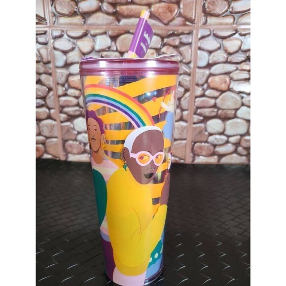 New Sofie Birkin + Starbucks Pride Month Exclusive Summer Sun Cup Tumbler 24 oz - Picture 4 of 6